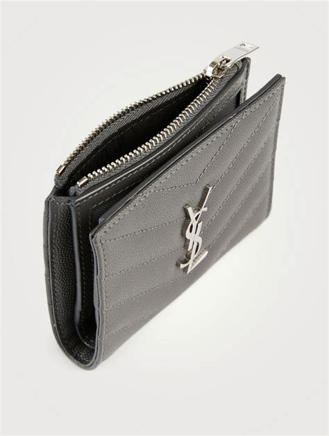 ysl zipper card holder|ysl card holder for men.